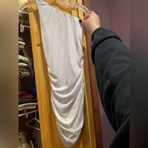 Ruched One Shoulder Dress